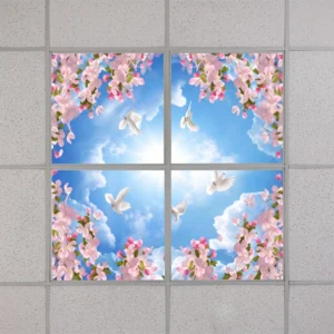 Cherry Blossom & Bird LED Ceiling Panel