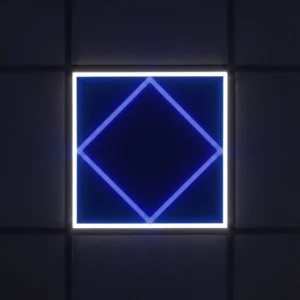 LED Panel Light with Blue Diamond